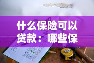 什么保險可以貸款：哪些保單能申請貸款？