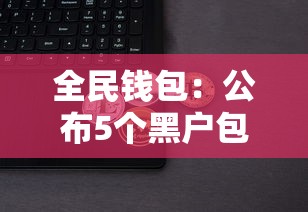 全民錢包：公布5個黑戶包下的口子