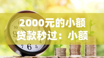 2000元的小額貸款秒過：小額借款如何快速到賬2000元