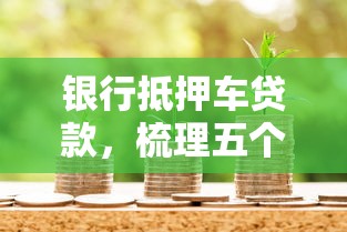 銀行抵押車貸款，梳理五個15歲貸款平臺