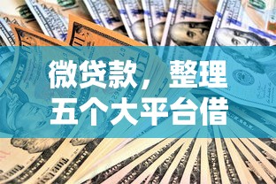 微貸款，整理五個(gè)大平臺(tái)借錢