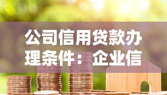 公司信用貸款辦理條件：企業信用貸款需要滿足哪些資質要求