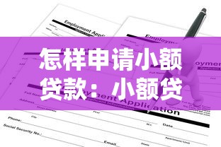 怎樣申請小額貸款：小額貸款申請流程和條件有哪些