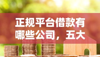 正規平臺借款有哪些公司，五大2025最新花戶必下的平臺100%通過率