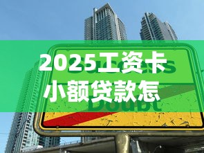 2025工資卡小額貸款怎么貸，五大2025最新黑戶口子高炮