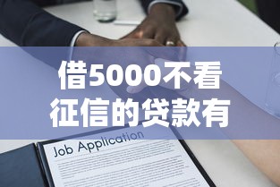借5000不看征信的貸款有哪些，省內(nèi)五個(gè)2025最新借款平臺貸款好通過