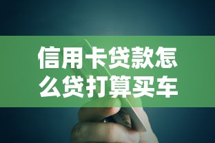 信用卡貸款怎么貸打算買車，省內五個2025最新網貸平臺有多少家
