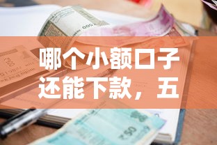 哪個小額口子還能下款，五大2025最新拍拍貸類似的貸款平臺