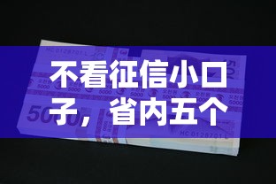 不看征信小口子，省內五個2025最新平臺可以貸款
