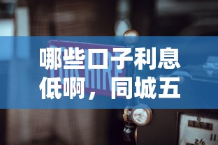 哪些口子利息低啊，同城五個(gè)2025最新小微企業(yè)網(wǎng)上貸款平臺(tái)