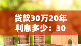 貸款30萬(wàn)20年利息多少：30萬(wàn)房貸20年總利息要多少