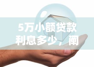 5萬小額貸款利息多少，闡述5家2025最新平安網貸平臺
