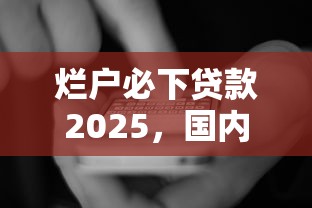 爛戶必下貸款2025，國內五大2025最新貸款推廣平臺