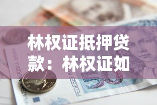 林權證抵押貸款：林權證如何辦理抵押貸款手續