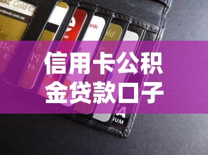 信用卡公積金貸款口子，分享五個2025最新黑戶借貸平臺