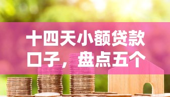 十四天小額貸款口子，盤點五個2025最新貸款代理平臺