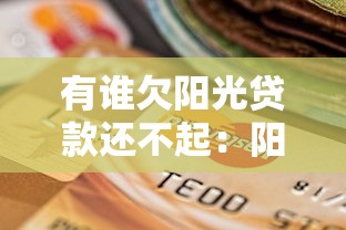 有誰欠陽光貸款還不起：陽光貸款逾期者現狀如何