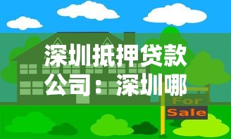 深圳抵押貸款公司：深圳哪里可以辦理房產抵押貸款