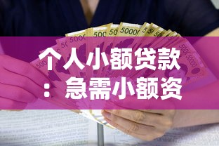 個人小額貸款：急需小額資金如何快速申請
