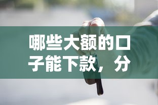 哪些大額的口子能下款，分析五個2025最新黑戶貸款2025新口子