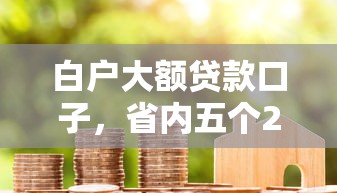 白戶大額貸款口子，省內五個2025最新比較容易過的貸款平臺