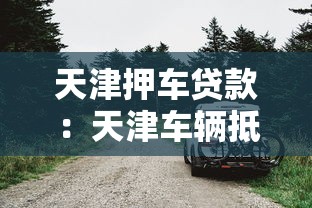 天津押車貸款：天津車輛抵押借貸如何辦理