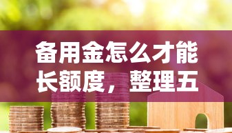 備用金怎么才能長額度，整理五個2025最新容易通過的貸款平臺