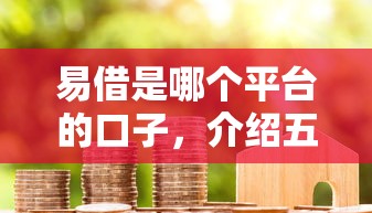 易借是哪個平臺的口子，介紹五個2025最新小米貸款平臺