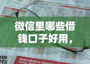 微信里哪些借錢口子好用，省內(nèi)五個(gè)2025最新不查征信的網(wǎng)絡(luò)貸款平臺(tái)