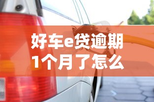 好車e貸逾期1個月了怎么辦，盤點五個2025最新有那些貸款平臺不需要看征信