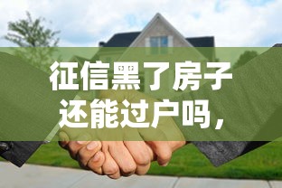 征信黑了房子還能過戶嗎，推薦五個(gè)2025最新62歲能借錢的平臺(tái)