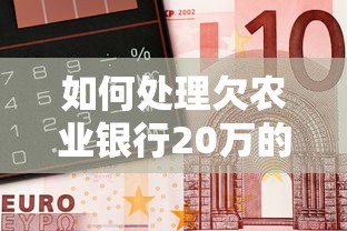 如何處理欠農(nóng)業(yè)銀行20萬(wàn)的債務(wù)問(wèn)題呢，同城五個(gè)2025最新借錢容易的平臺(tái)