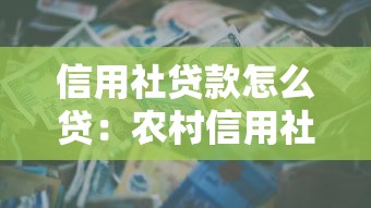 信用社貸款怎么貸：農村信用社貸款申請流程有哪些
