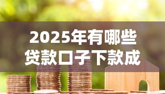 2025年有哪些貸款口子下款成功率較高，推薦五個2025最新長期貸款平臺