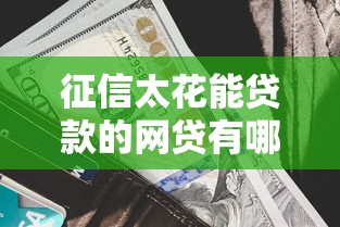 征信太花能貸款的網(wǎng)貸有哪些，分析五個2025最新網(wǎng)貸平臺利息