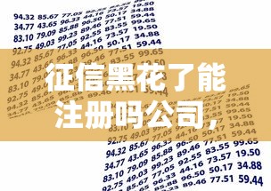 征信黑花了能注冊嗎公司，國內五大2025最新借款平臺貸款好通過