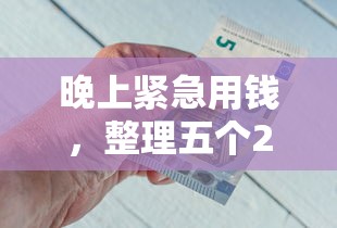 晚上緊急用錢，整理五個2025最新到底什么軟件可以借錢黑戶