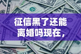 征信黑了還能離婚嗎現(xiàn)在，省內(nèi)五個(gè)2025最新網(wǎng)貸平臺(tái)排行榜