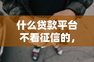 什么貸款平臺不看征信的，探討五款2025最新網貸平臺排行榜