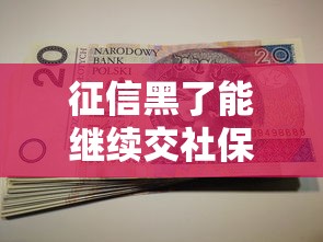 征信黑了能繼續交社保嗎，匯總五個2025最新黑戶平臺能借到錢的