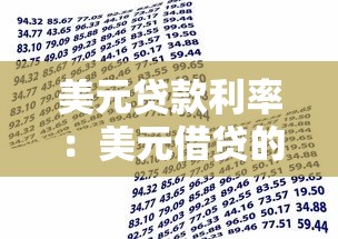 美元貸款利率：美元借貸的利息率如何確定