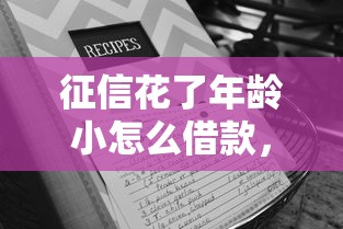 征信花了年齡小怎么借款，整合5個2025最新大數據黑了能借款的平臺