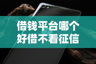 借錢平臺哪個好借不看征信的，分析五個2025最新現(xiàn)在平臺借錢容易下款