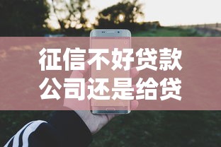 征信不好貸款公司還是給貸了怎么辦，五大2025最新黑戶花戶能秒下款的平臺