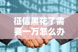 征信黑花了需要一萬怎么辦，例舉5個2025最新黑征信口子
