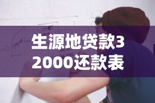 生源地貸款32000還款表：生源地貸款32k還款計劃如何制定