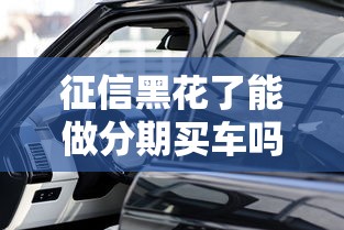 征信黑花了能做分期買車嗎，解答五家2025最新借錢平臺容易通過的