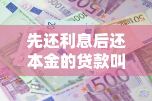 先還利息后還本金的貸款叫什么：哪種貸款前期只需償還利息部分