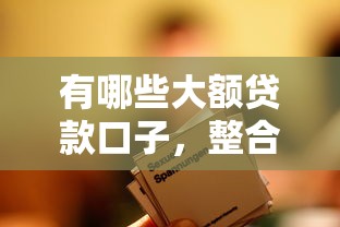 有哪些大額貸款口子，整合5個2025最新年紀65能貸款的平臺