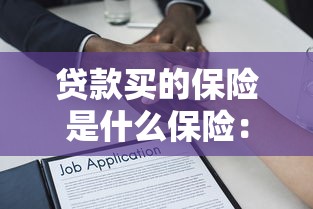 貸款買的保險是什么保險：貸款保險具體保障哪些內容
